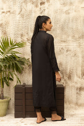 DC-0465 BLACK DYED EMBROIDERED KURTA